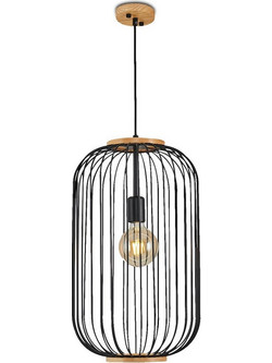 Arapidis Lighting Κρεμαστό Φωτιστικό Οροφής Μονόφωτο E27 Μαύρο E623
