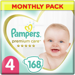 Pampers Premium Care Maxi Πάνες No4 8-14kg 168τμχ