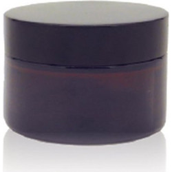 Chemco Βάζο Γυάλινο Καραμελέ με Μαύρο Καπάκι, 50ml