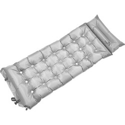 Στρώμα Camping Midnight αυτοφούσκωτο με μαξιλάρι 188x66x6cm ασημί