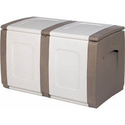 Homeplast Μπαούλο Αποθήκευσης Εξωτερικού Χώρου Regular Πλαστικό 200lt Μπεζ / Λευκό Μ94xΠ54xΥ57εκ. 5200310902345