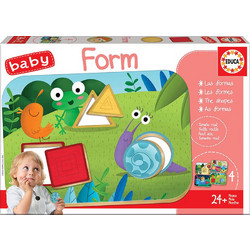 Παιδικό Puzzle Educa Σφηνώματα Baby Form 4 Κομμάτια 18121