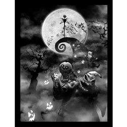 Nightmare Before Christmas (Oogie Boogie Trouble) Wooden Framed Print (30x40) - FP11923P