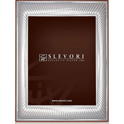 Κορνίζα Ασήμι 15*20 με ξύλο καφέ Slevori 102AW