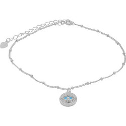 Αλυσίδα Ποδιού Ασημένια με μάτι 925 19-24cm Prince 508-1Q