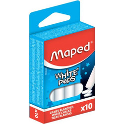 Maped Κιμωλίες Λευκές 10Τμχ (593500)