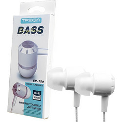 Treqa EP-750 Handsfree In-Ear 3.5mm White