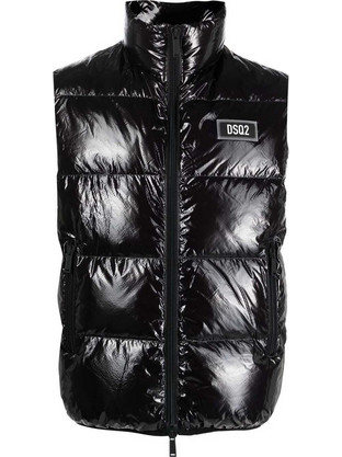 Dsquared2 Αμάνικο Ανδρικό Μπουφάν Puffer Μαύρο S74FB0317S54056-900