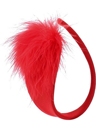 Strapless Puff Bikini, Red, S-L