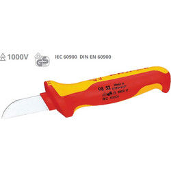 KNIPEX 9852.SB Μαχαίρι Ηλεκτρολόγων 190mm με ηλεκτρολογική μόνωση VDE 1000V
