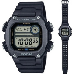 Casio Ψηφιακό Ανδρικό Ρολόι Χρονογράφος με Μαύρο Λουράκι DW-291HX-1AVDF