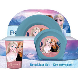Must Βρεφικό Σετ Φαγητού Frozen II Petrol 3τμχ
