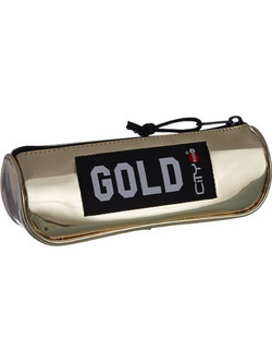 Lyc Sac City Clair Mirror Κασετίνα Βαρελάκι Χρυσή 22399