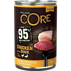 Wellness Core Duo Protein 95% Chicken,Duck & Carrots 400gr