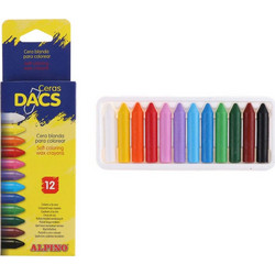 Alpino Ceras Dacs Κηρομπογιές Σετ 12τμχ