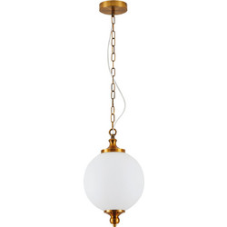 Home Lighting Locke Κρεμαστό Φωτιστικό Οροφής Μπάλα Μονόφωτο E27 Λευκό SE21-AB-25 77-8218