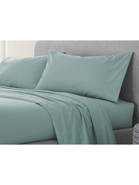 Σετ Μαξιλαροθήκες Μέντα 100% Cotton Reactive Γαρύφαλλο 2 Τεμαχίων 50x70