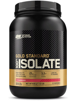 Optimum Nutrition Gold Standard 100% Isolate Strawberry Πρωτεΐνη Ορού Γάλακτος Γράμμωσης 930gr