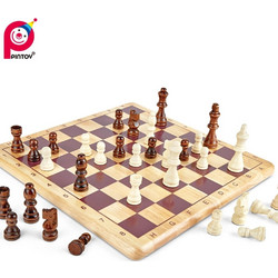 Pin Toy Σκάκι Ξύλινο με Πιόνια 36x36cm 177-P6006