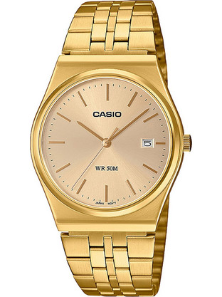 Casio Standard Γυναικείο Ρολόι με Χρυσό Μεταλλικό Μπρασελέ MTP-B145G-9AVEF