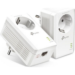 TP-Link TL-PA7017PKIT V4 Powerline Διπλό Kit για Ενσύρματη Σύνδεση με Θύρα Ethernet & Passthrough Πρίζα