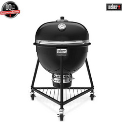 Weber Kamado E6 Ψησταριά Κάρβουνου Καπνιστήριο με Καπάκι και Ρόδες Επιφάνειας 61cm