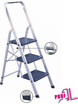 Profal Step Stool Σκαλοσκαμπό Αλουμινίου 2 Σκαλοπάτια