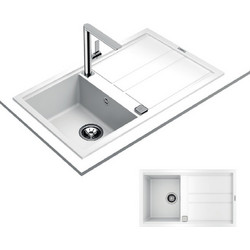 Teka Nova 45 B-TG 1B 1D Ένθετος Νεροχύτης Γρανίτη Artic White 86x51cm