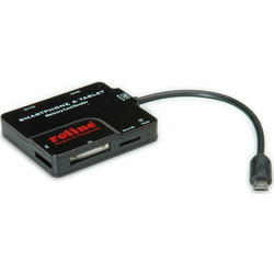 Roline 15.08.6252 Card Reader micro USB 2.0 για SD / microSD / Memory Stick / miniSD