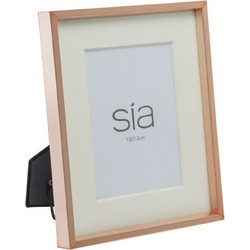 SIA - ΚΟΡΝΙΖΑ 610177 ΡΟΖ ΧΡΥΣΟ 13X18 - ΜΕΤΑΛΛΟ 26cm X 21cm