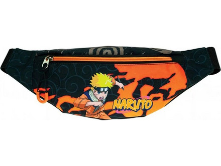 Gim Naruto Παιδικό Τσαντάκι Μέσης Μαύρο Πορτοκαλί 369-00240