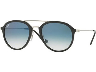 Ray-Ban RB4253 6292/3F Γυαλιά Ηλίου Aviator Μεταλλικά Ασημί Μαύρα με Μπλε Degradee Φακό