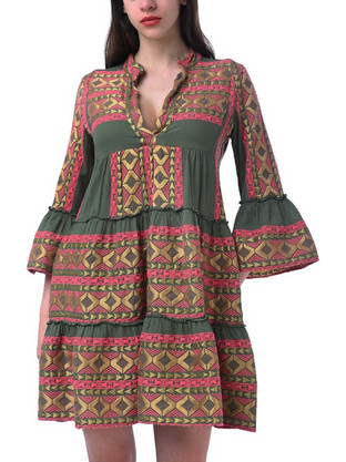 Lace Mini Καθημερινό Φόρεμα Μ-8352
