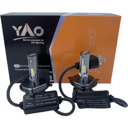 YAO LED Λάμπες H4 CANBUS 6500K 30W 3000LM 2 ΤΜΧ