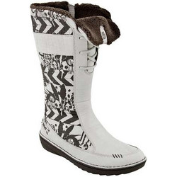 Teva Kiru Print Boots Γυναικεία Μποτάκια Χιονιού Εκρού με Γούνα TFF102LF/4058W