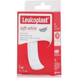 Leukoplast Soft White Αυτοκόλλητα Επιθέματα 1.9x7.2cm 20τμχ
