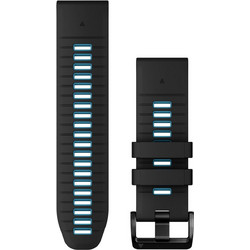 Garmin QuickFit 26mm Λουράκι Σιλικόνης Black / Cirrus Blue (D2 / Descent / Enduro / Epix / Fenix / Foretrex / Instinct / Quatix / Tactix)