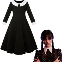 Παιδική Αποκριάτικη Στολή Wednesday Addams Black Edition 68573
