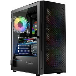 Logic Aramis ARGB Black Mini Tower Κουτί Υπολογιστή με Πλαϊνό Παράθυρο