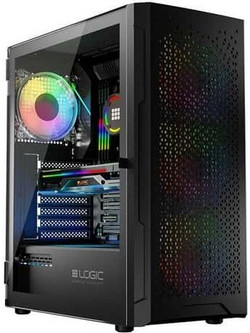 Logic Aramis ARGB Black Mini Tower Κουτί Υπολογιστή με Πλαϊνό Παράθυρο