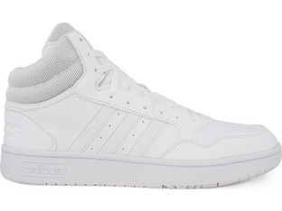 Adidas Hoops 3.0 Mid Ανδρικά Sneakers Μποτάκια Λευκά ID9838