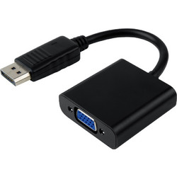 POWERTECH αντάπτορας DisplayPort σε VGA CAB-DP022, 0.20m, μαύρος