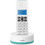 Philips D1611T Ασύρματο Τηλέφωνο με Ανοιχτή Ακρόαση Λευκό Τιρκουάζ