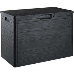TOOMAX Ιταλίας Πλαστικό Μπαούλο 77.5x44.5x53cm 160lt 4.5kg MULTIBOX WOODY'S LINE Anthracite