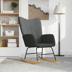 vidaXL Κουνιστή Πολυθρόνα Γκρι 328008