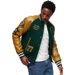 Superdry College Varsity Ανδρικό Μπουφάν Κολλεγιακό Πράσινο M5011729A-27E