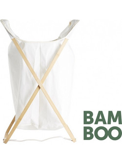DAY ΚΑΛΑΘΙ ΑΠΛΥΤΩΝ ΑΝΑΔΙΠΛ. BAMBOO ΚΑΙ ΥΦΑΣΜΑ ΛΕΥΚΟ 75.5X43X3.5ΕΚ