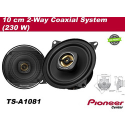Pioneer TS-A1081F Σετ Ηχεία Αυτοκινήτου 4" 2 Δρόμων 50W RMS