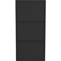 Kare Design Παπουτσοθήκη Caruso Μαύρη M50xΠ50xΥ104cm