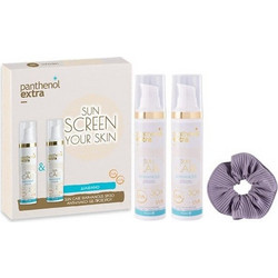 Medisei Panthenol Extra Your Skin Diaphanous Face Gel SPF30 2x50ml + Scrunchie